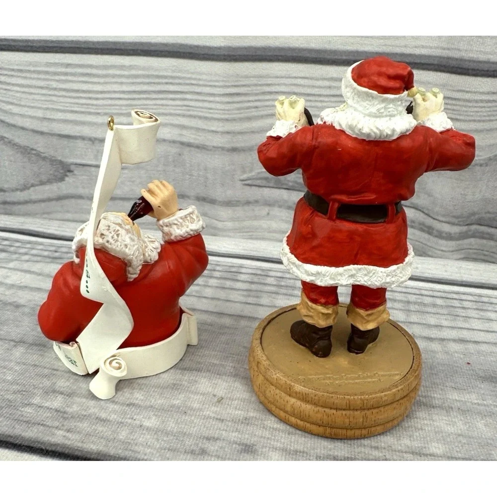 VINTAGE COCA‎ COLA SANTA CLAUS CHRISTMAS ORNAMENT & WILLITTS GALLERIES FIGURINE